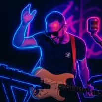 Bobby Cole performing with his guitar
